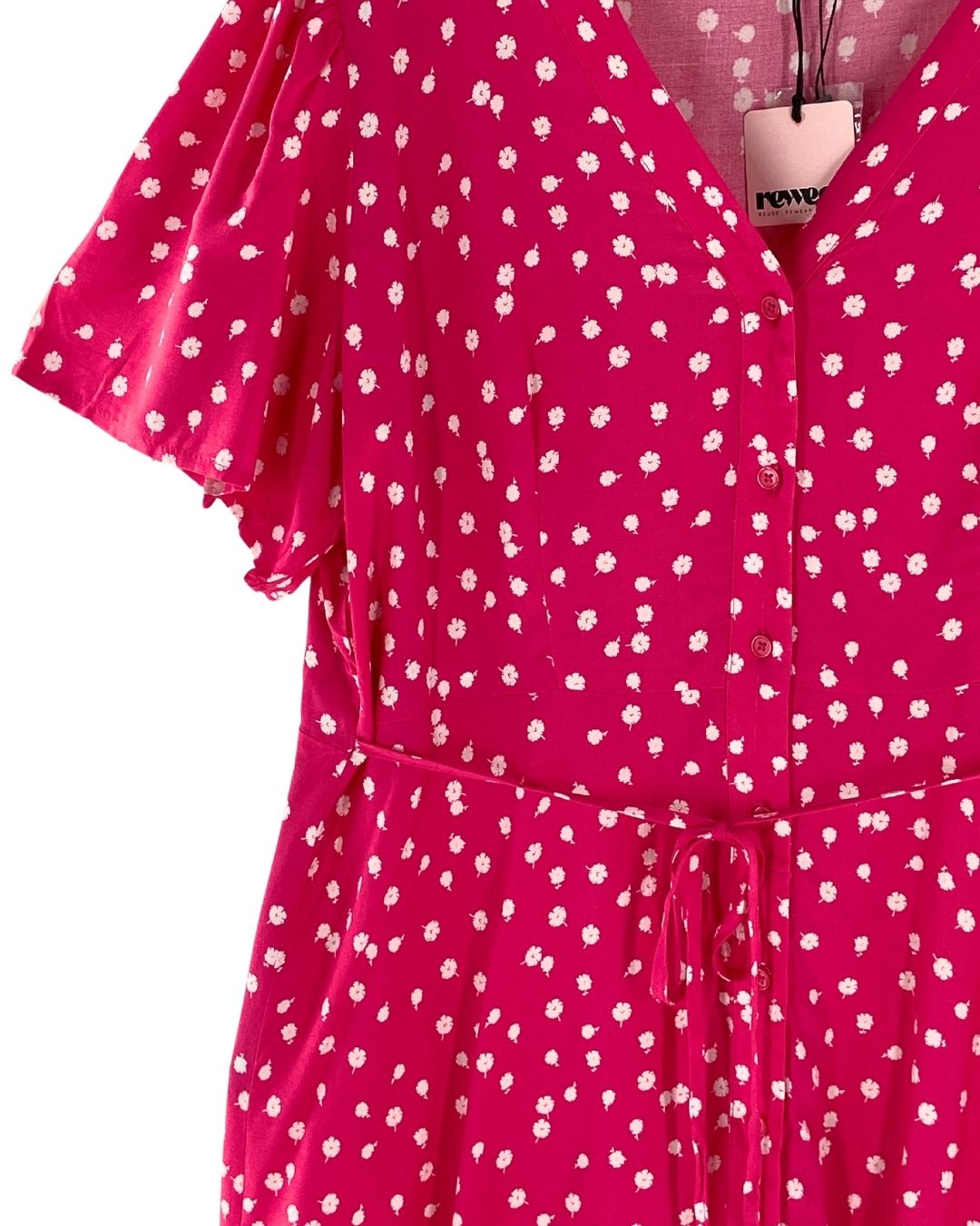 Vestido anudado en cintura