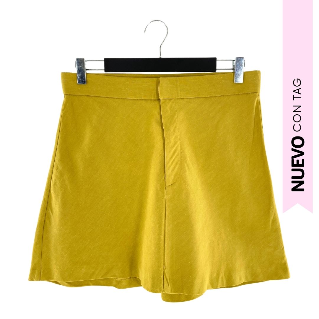 Falda mini con cremallera