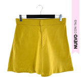 Falda mini con cremallera