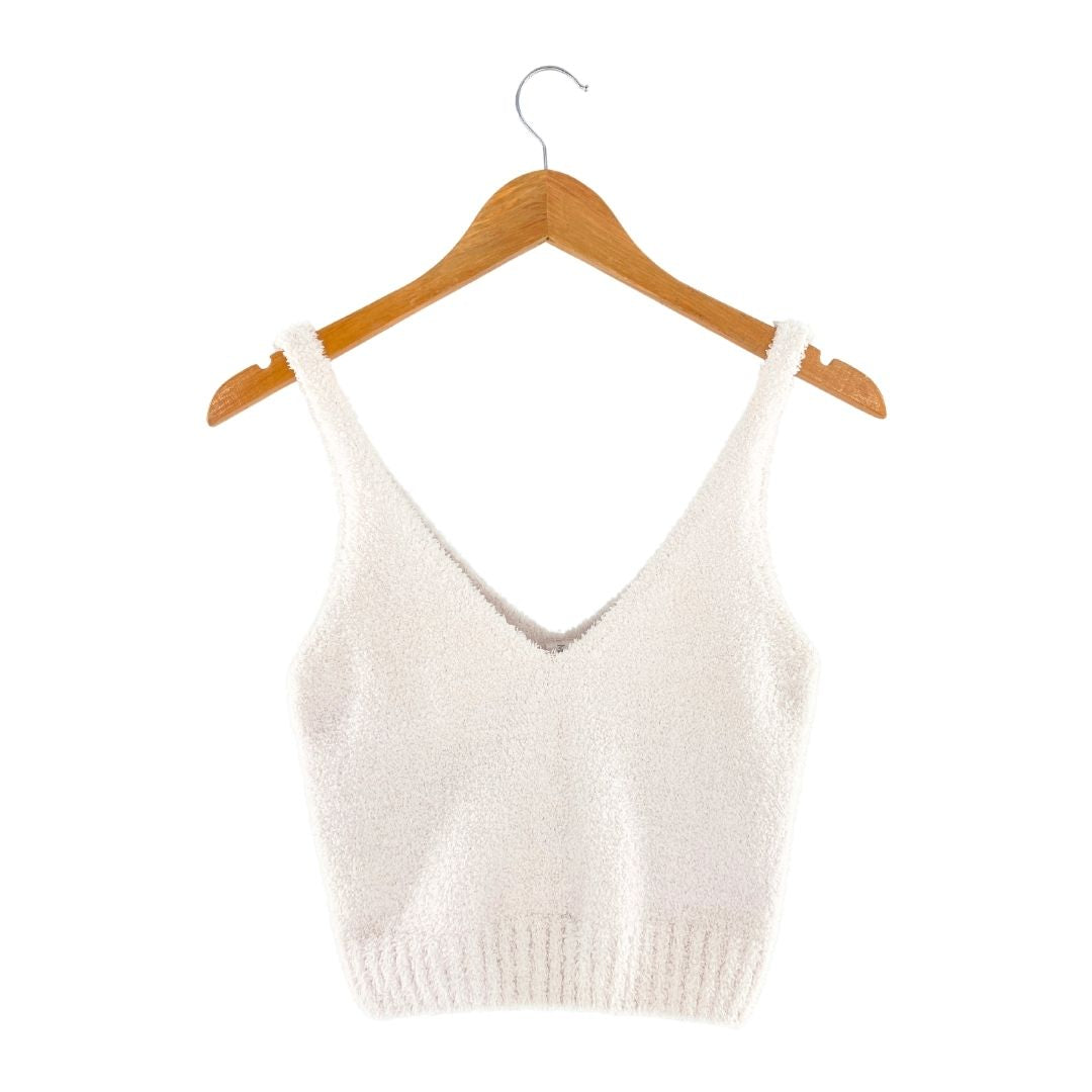 Top afelpado cuello y espalda