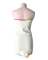 Vestido mini strapless
