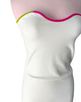 Vestido mini strapless