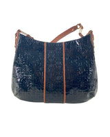 Shoulder bag en charol branded