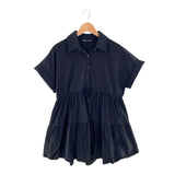 Vestido mini abotonada cintura