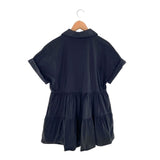 Vestido mini abotonada cintura