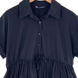 Vestido mini abotonada cintura