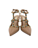 Stilettos Rockstud de cuero