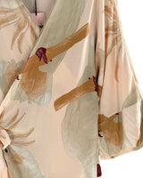 Vestido midi wrap print flores