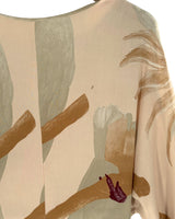 Vestido midi wrap print flores