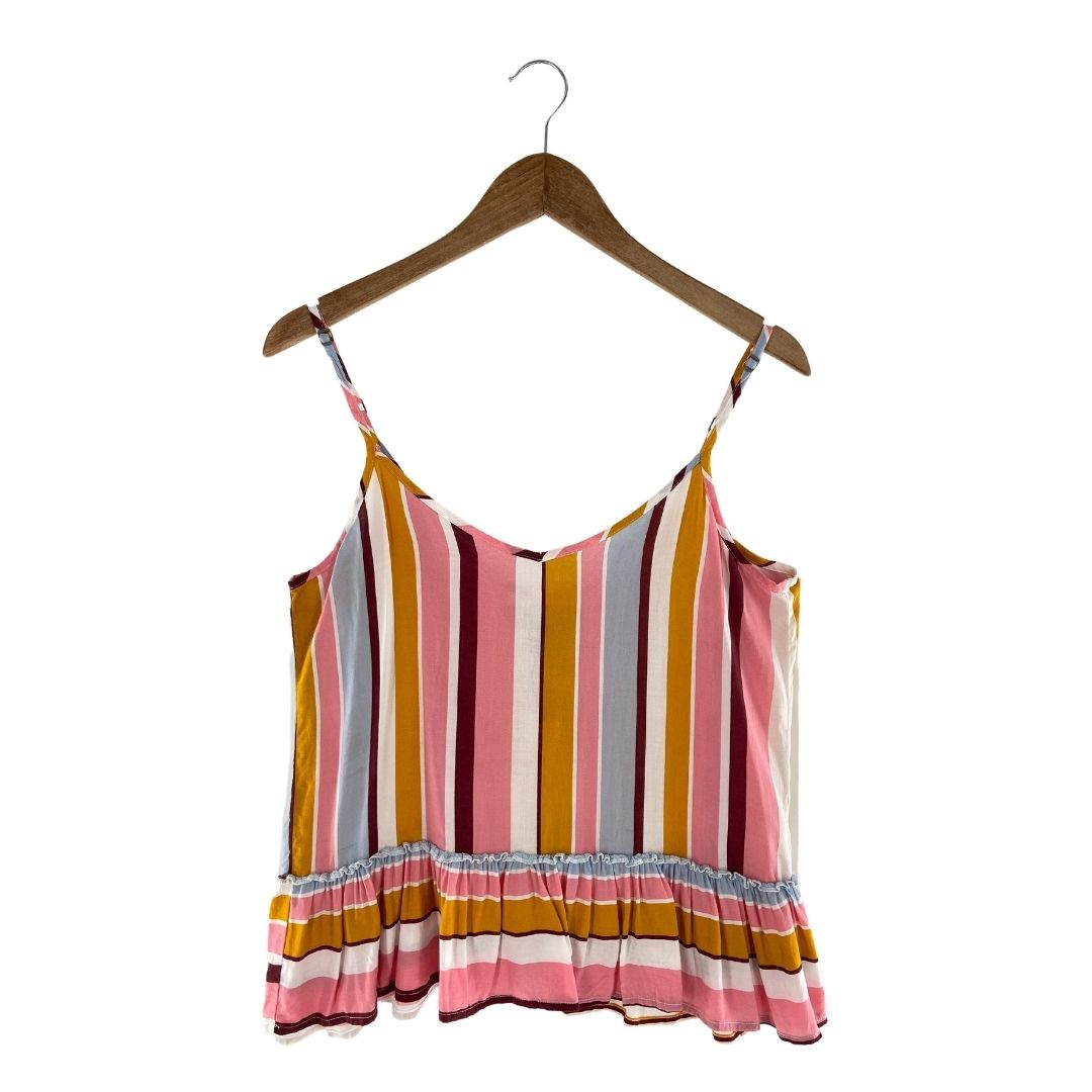 Blusa tiras ajustables a franjas