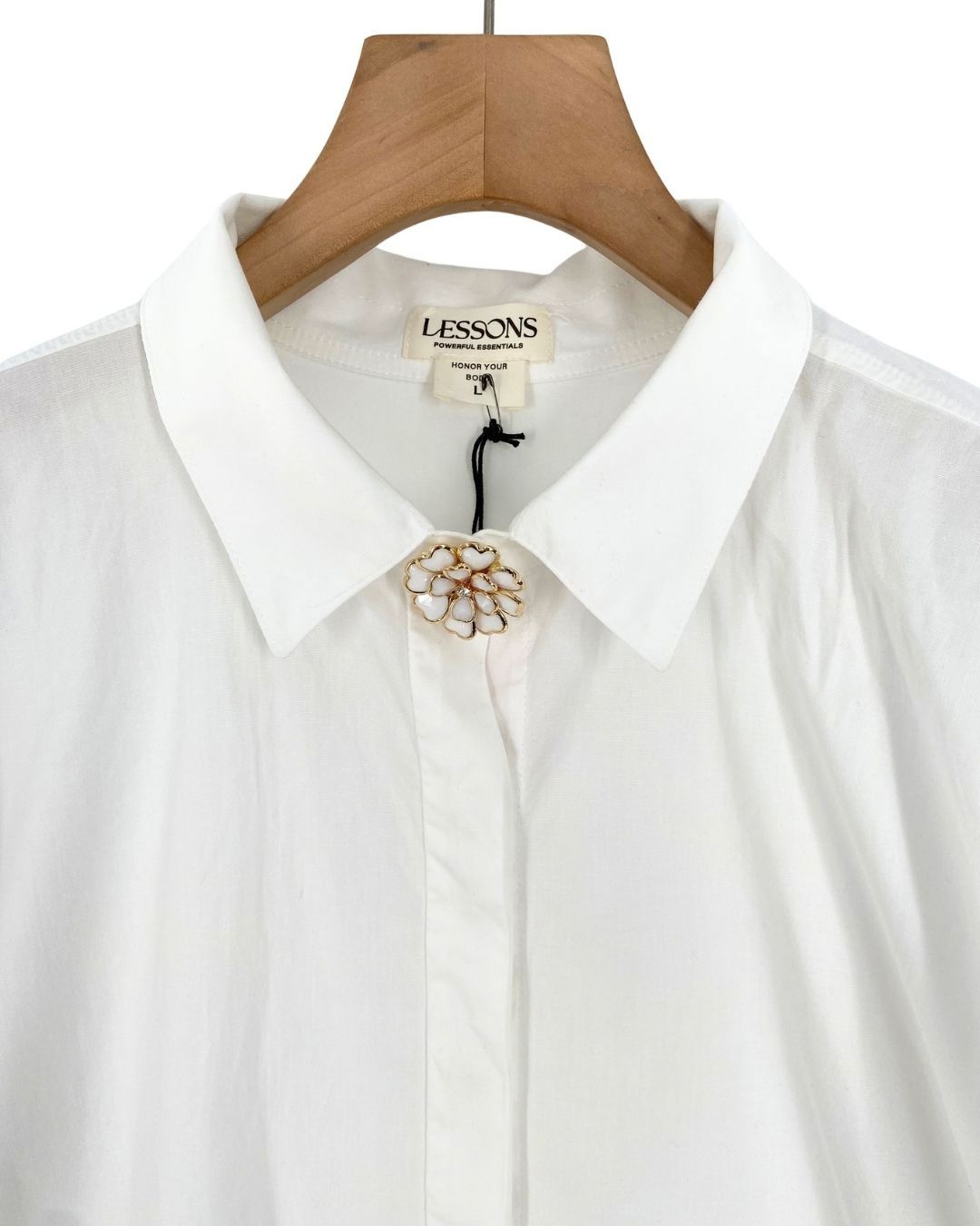 Botones decorativo flor crema