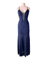 Maxi vestido dressy en blonda