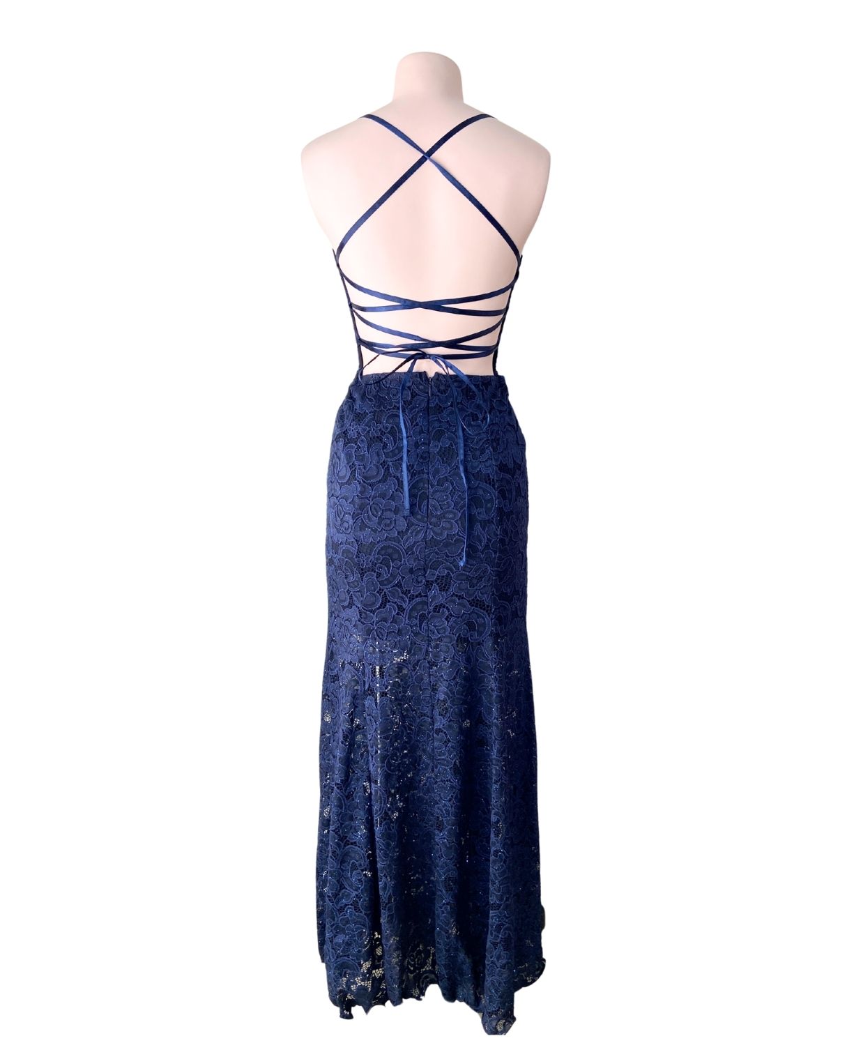 Maxi vestido dressy en blonda