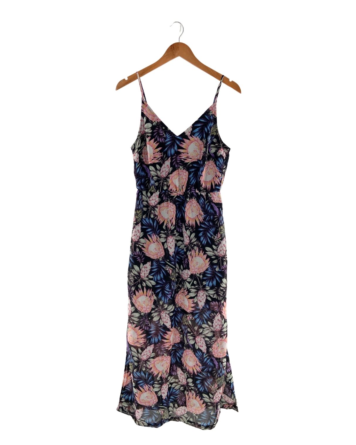 Maxi vestido de tiras print