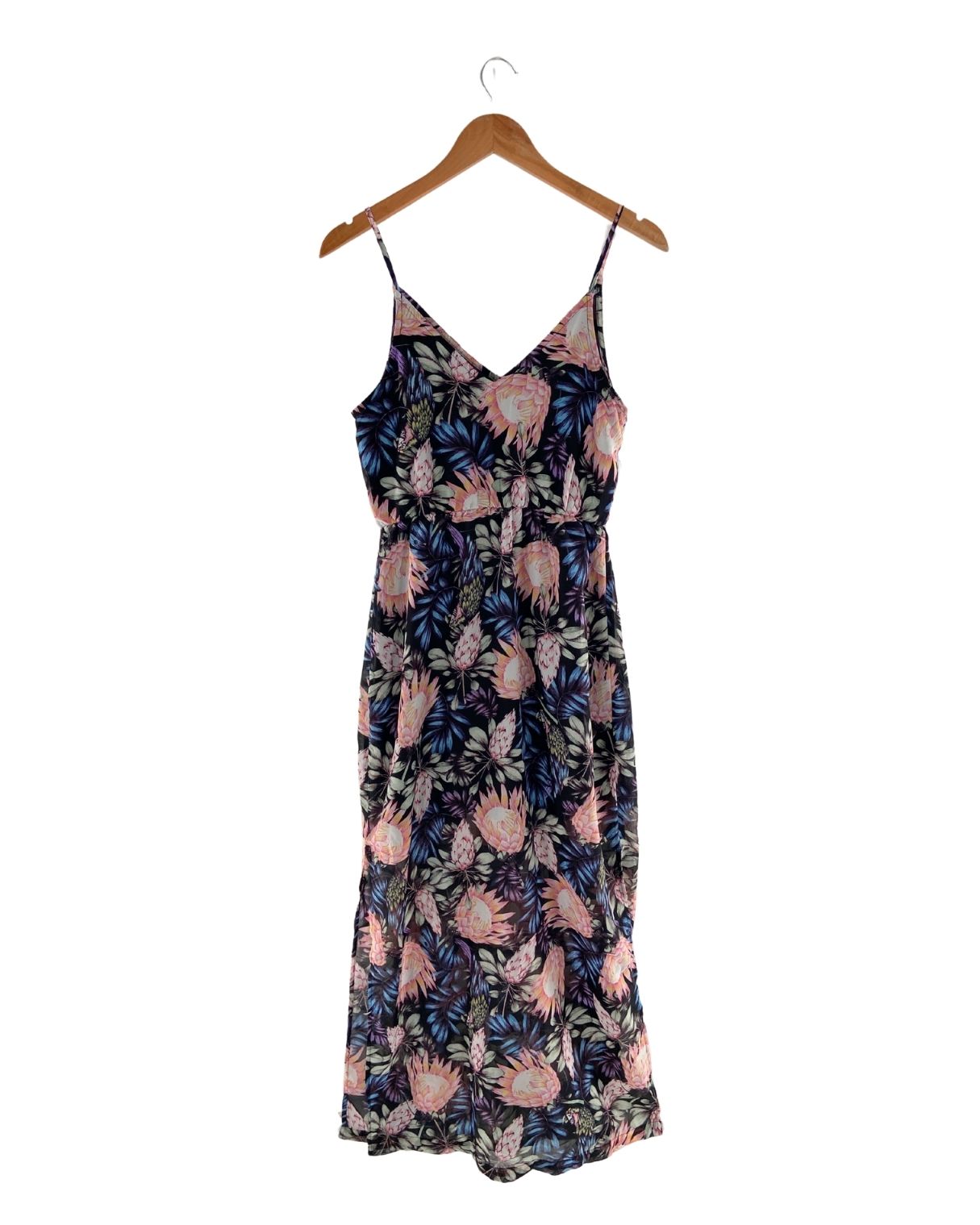 Maxi vestido de tiras print