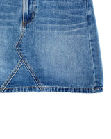 Falda mini en denim rigído