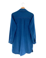 Vestido midi recto manga larga