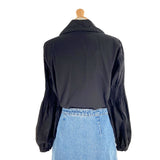 Camisa crop manga larga
