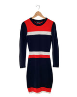 Vestido manga larga midi