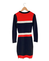 Vestido manga larga midi