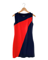 Vestido midi suit color block