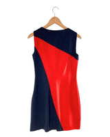 Vestido midi suit color block