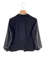Blazer abotonado cuello mao