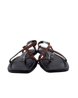 Sandalias planas afelpado