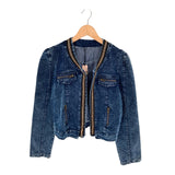 Chaqueta abierta en denim wash