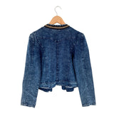 Chaqueta abierta en denim wash