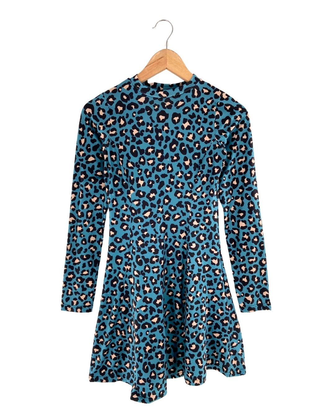 Vestido mini falda amplia