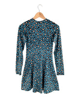 Vestido mini falda amplia