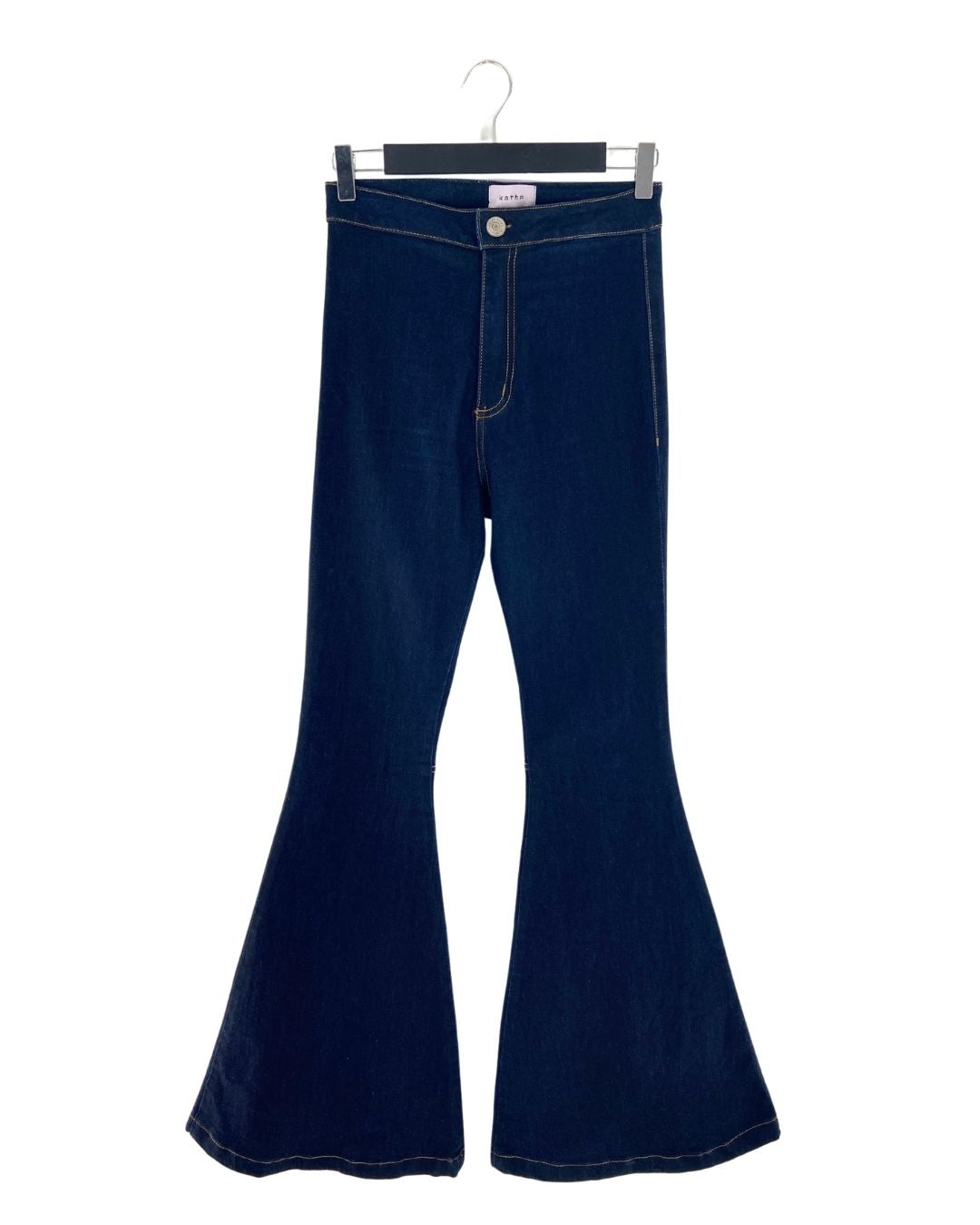 Jean stretch flare tiro alto