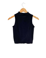 Blusa sleeveless crop anudada