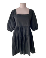 Vestido mini manga globo