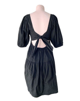 Vestido mini manga globo