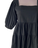 Vestido mini manga globo