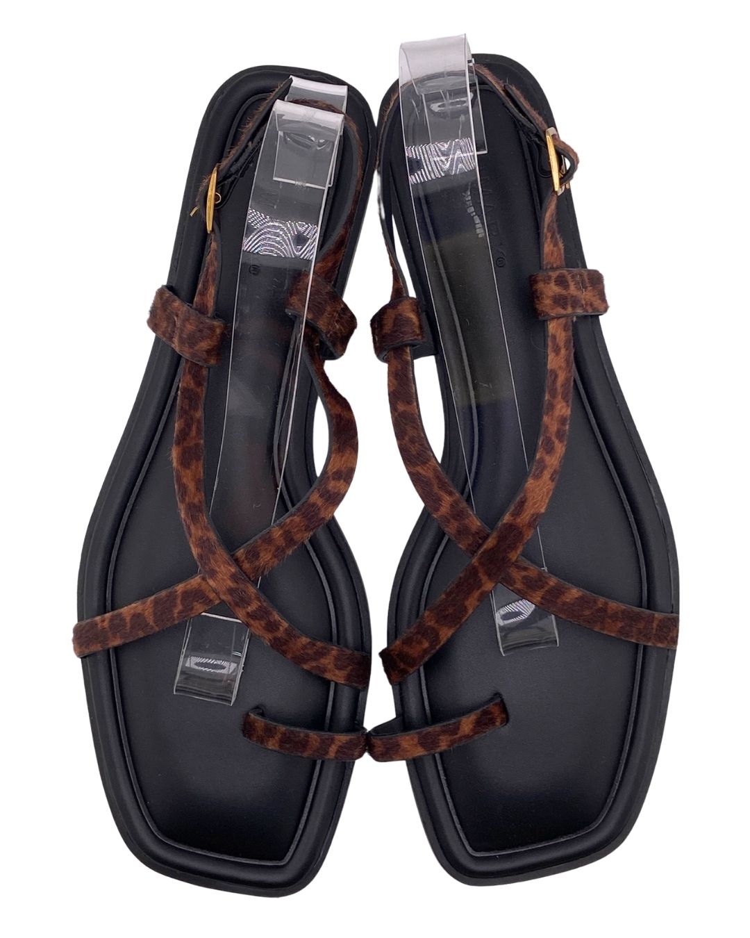 Sandalias planas afelpado