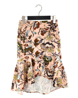 Falda stretch midi print