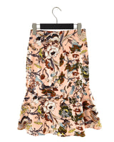 Falda stretch midi print