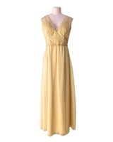 Maxi vestido con mesh bordado