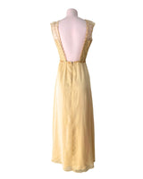 Maxi vestido con mesh bordado