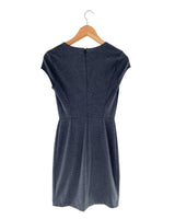 Vestido midi manga barca