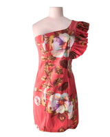 Vestido mini one shoulder