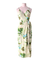 Maxi vestido wrap de tiras