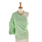 Blusa one shoulder a rayas