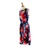 Vestido midi cinturón anudado