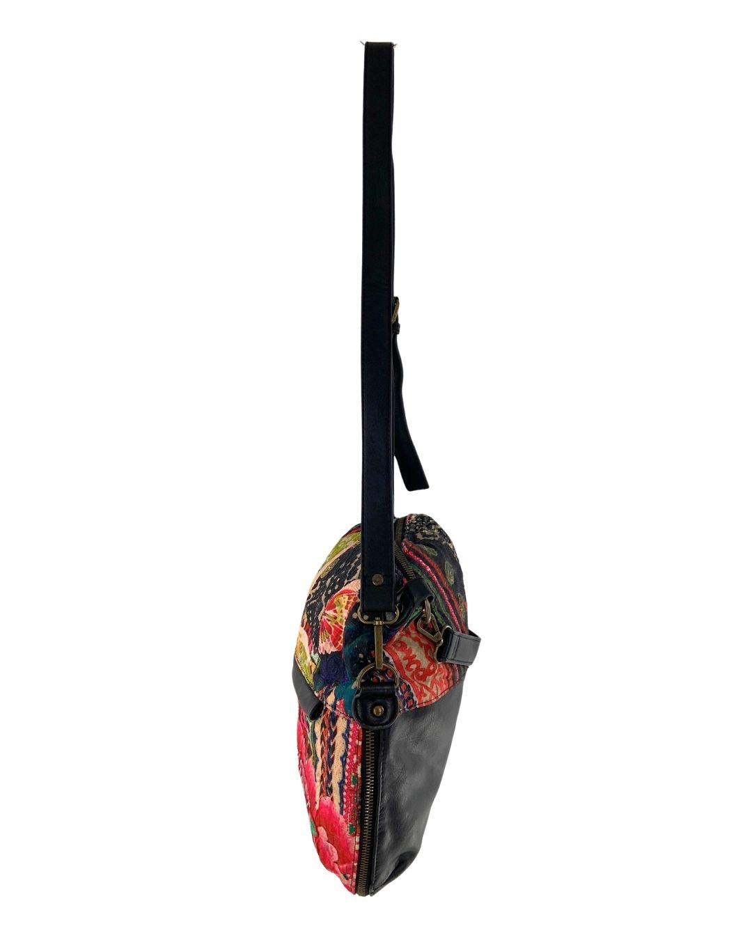 Cross body con print y textura