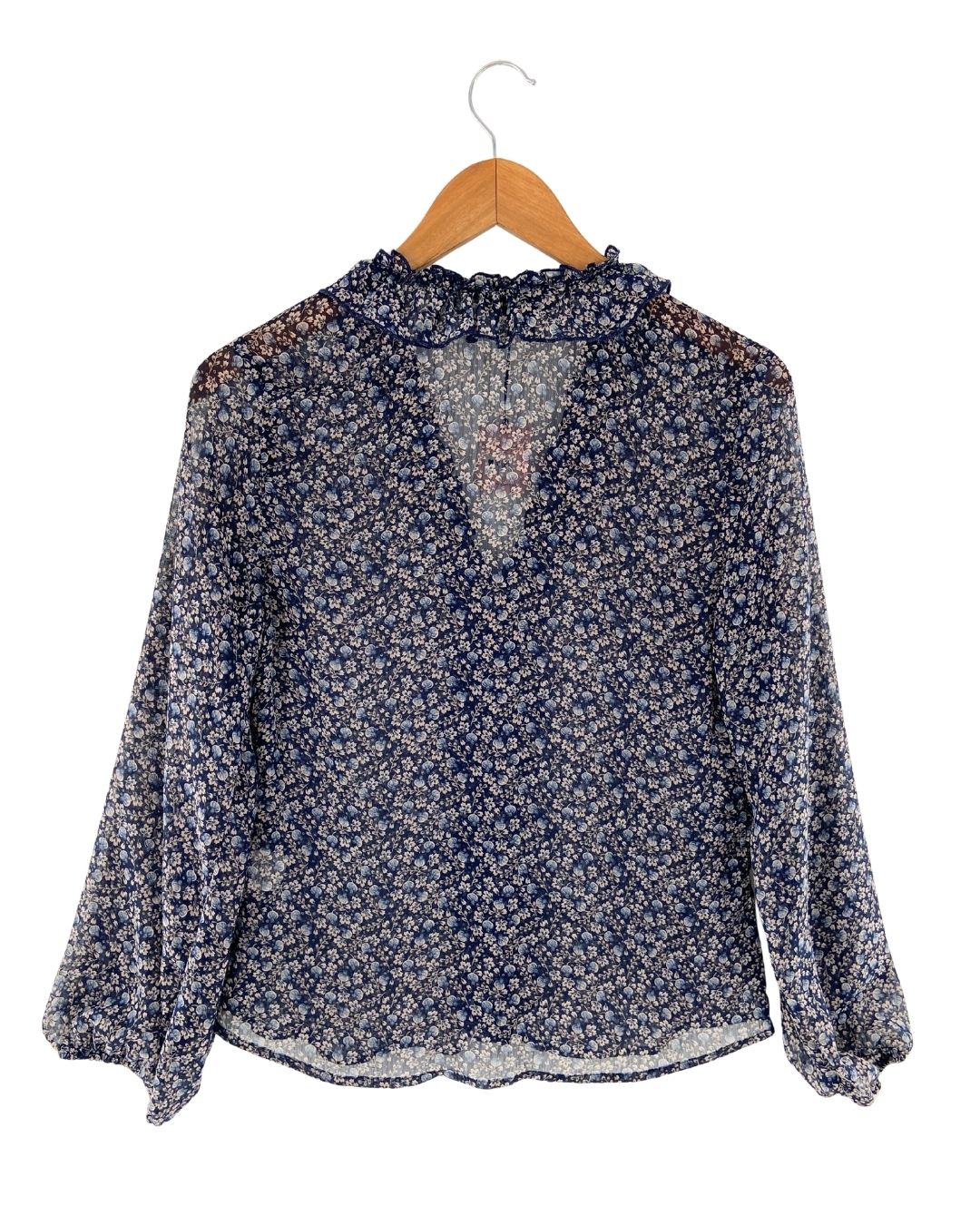 Blusa traslúcida print flores