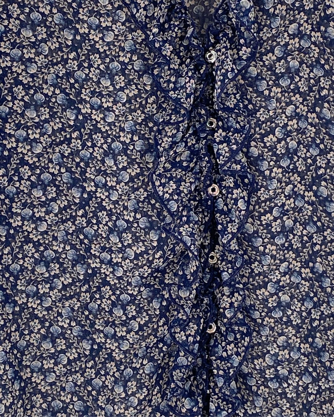 Blusa traslúcida print flores